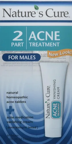 Vista 2 de Nature's Cure Sistema de tratamiento de acné de dos partes para hombres (suministro de 1 mes)