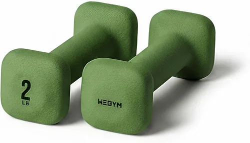 WeGym SafeGrip Square Dumbbells with Anti Slip Handles, Aesthetic Free Weights for Home Workouts, Stable Design Prevents Rolling during Floor