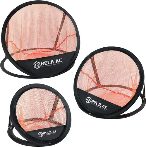 Vista 8 de RELILAC Juego de red de práctica de astillado de golf emergente, accesorios de objetivo de golf para interiores y exteriores, mejora tu juego corto