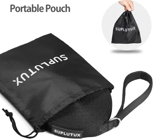 Vista 4 de Correa de plomo larga para entrenamiento exterior de perro de 30 pies, ajustable, correa de entrenamiento de perro para perros grandes, medianos