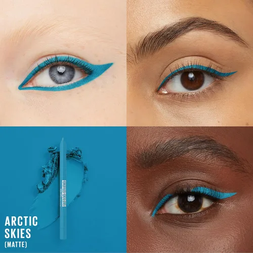Vista 2 de Maybelline New York Tattoo Studio - Lápiz delineador de ojos afilable de larga duración, pigmentos suaves de gel con 36 horas de duración