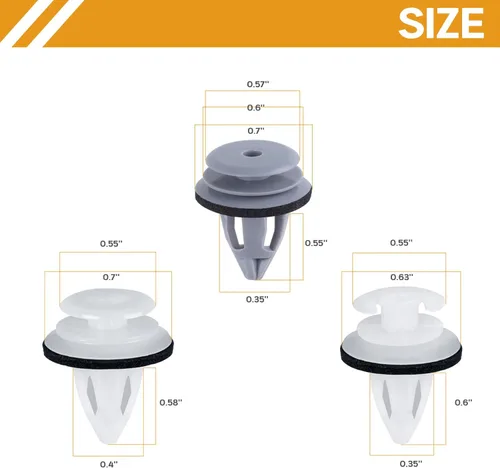 Vista 3 de Xislet 120Pcs Clips de Retención para Panel de Embellecedor de Puerta Compatibles con BMW Serie 3, 5, 7, Modelos E36, E34, E38, E39, M3, X1, X3, X4