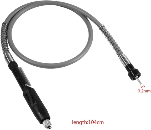 Vista 8 de Yosoo Health Gear Eje flexible para herramienta rotativa, eje flexible, eje flexible para amoladora rotativa M8 Chuck sin llave diámetro