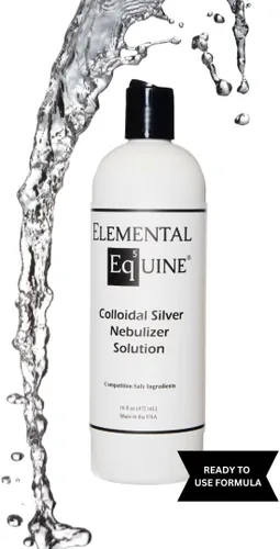 Vista 2 de Elemental Equine Solución de nebulizador de plata coloidal 16oz para caballos
