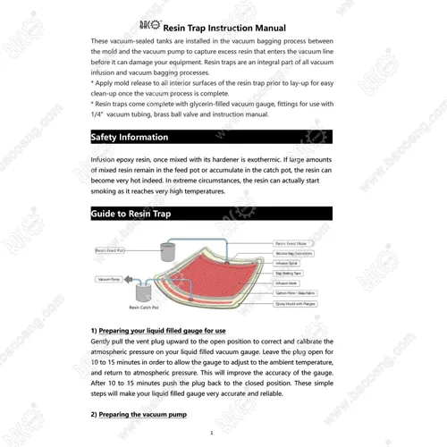 Vista 5 de BACOENG Cámara de vacío de trampa de resina de 1.2 cuartos de galón, kit de cámara de desgasificación al vacío de acero inoxidable