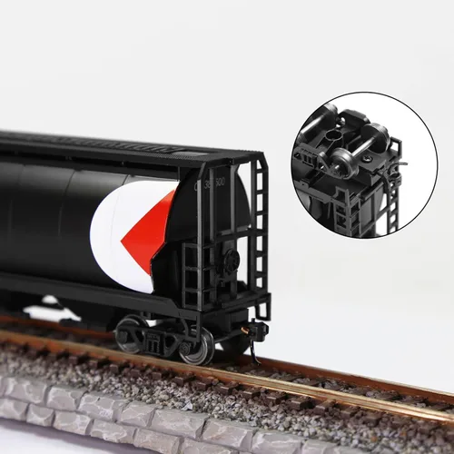Vista 3 de 6 pares de cubiertas de bolsillo para acoplador de escala HO 1:87 con tornillos para trenes de vagones de carga HP37HO (caja)