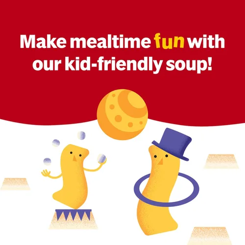 Vista 14 de Campbell's Sopa condensada para niños, sopa de fideos dobles, lata de 10.5 onzas (paquete de 4) (caja de 6)