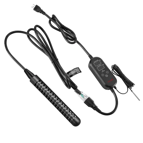 GRILLME Calentador de agua de inmersión de 1000 W con controlador de temperatura inteligente, calentador eléctrico portátil totalmente sumergible,