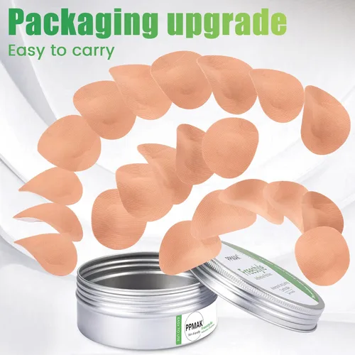 Vista 2 de 40 cubiertas de sensor para libre 2/3 parches adhesivos-Cinta CGM impermeable, sin pegamento en el centro, color bronceado y de larga duración