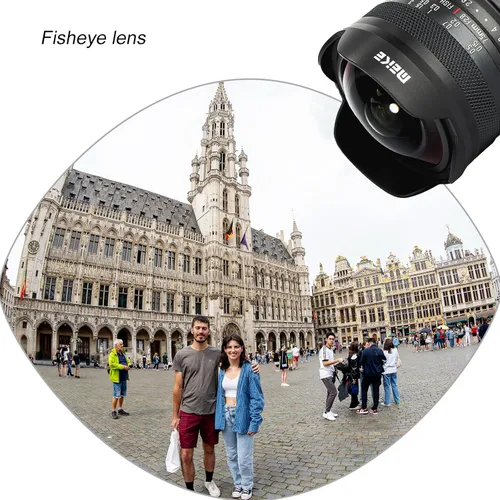 Vista 6 de Meike MK-0.295 in f2.8 Ultra Wide Circular APS-C Lente Ojo de Pez de Enfoque Manual para Sony E Mount Cámara sin espejo