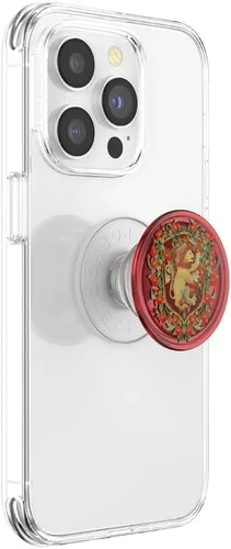Vista 2 de PopSockets - Agarre para teléfono con soporte expandible, agarre adhesivo, Harry Potter - Cresta floral de Gryffindor