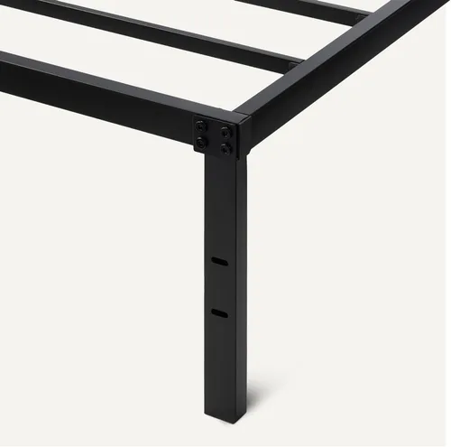 Vista 4 de Amazon Basics Base de cama de metal, plataforma no plegable, fácil montaje, individual, 39 pulgadas de ancho x 75 pulgadas de largo x 14 pulgadas