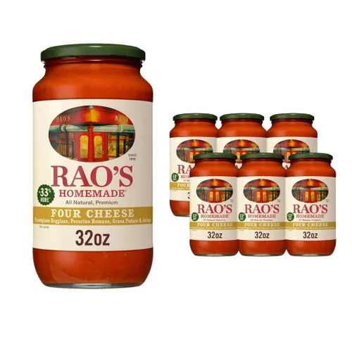 Vista 8 de Rao's Homemade Salsa de pasta de cuatro queso, 24 onzas, salsa de tomate, todo propósito, salsa de pasta apta para keto, tomates de alta calidad