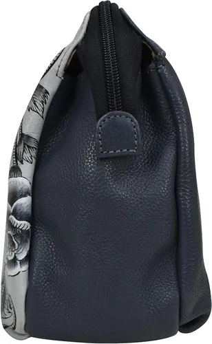 Vista 7 de Anna by Anuschka Bolsa mediana con múltiples compartimentos de piel pintada a mano para mujer