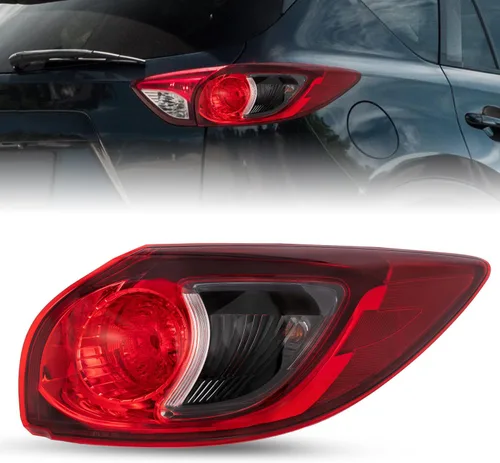 Vista 8 de JSBOYAT Repuesto de montaje de luz trasera para Mazda CX-5 2013-2016 lámpara halógena trasera exterior izquierda del lado del conductor con bombillas