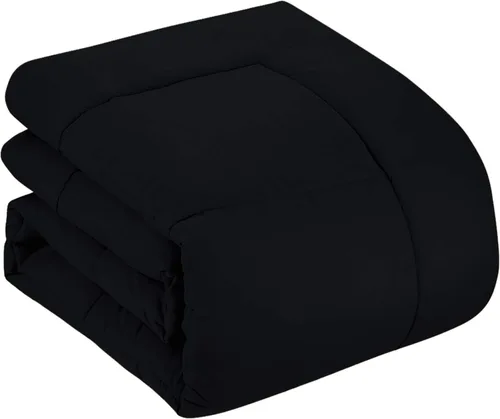 Vista 3 de Sweet Home Collection - Edredón alternativo de microfibra para todas las estaciones, cálido y lujoso, relleno de microfibra, para cama individual