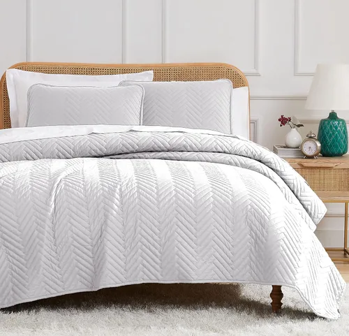 Vista 31 de Southshore Fine Living, Inc. - Juego de ropa de cama de gran tamaño, edredón de tamaño extra grande con fundas de almohada a juego