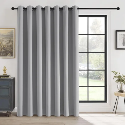 Vista 14 de RYB HOME Cortinas portátiles para puerta con privacidad, cortinas opacas y aislantes térmicas para dormitorio, armario, sala de estar, comedor