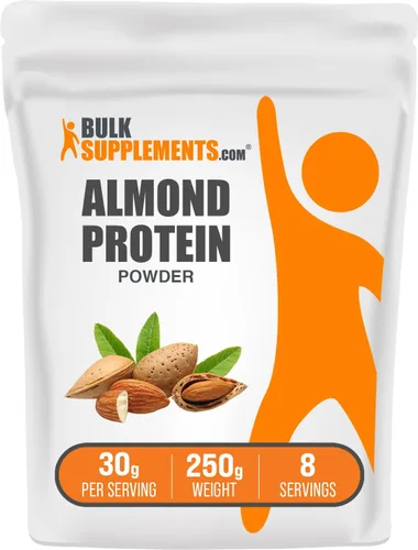 Vista 7 de BulkSupplements. com Proteína en polvo de almendras – Proteína a base de plantas, polvo de almendras – Vegana, sin gluten y sin azúcar, 1.1 lbs