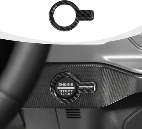 Vista 11 de RAZPOY para Bronco Cubierta de Botón de Arranque por Empuje, Moldura de Botón de Arranque y Parada del Motor Compatible con Accesorios Interiores