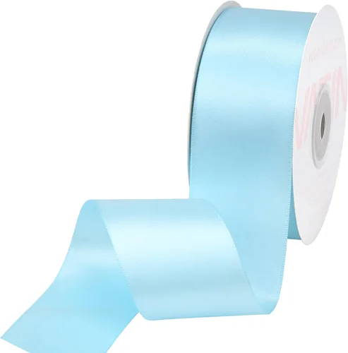 Vista 53 de VATIN - Cinta de satén de doble cara beige de 1/4", 25 yardas continuas, cinta de poliéster beige para ramo de lazos, envoltura de regalos, arreglo