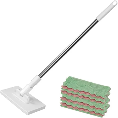 Vista 6 de Trapeador plano profesional de limpieza de piso de fregona para madera de centro comercial doméstico