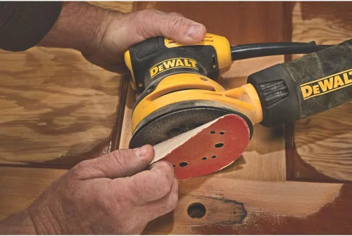 Vista 8 de DEWALT Lijadora orbital, herramienta lijadora de palma de 5 pulgadas, 12,000 OPM (DWE6421)