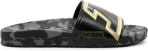 Vista 4 de Hype Unisex Purdue University Boilermakers Slydr Slide Sandals - BlackOld Gold