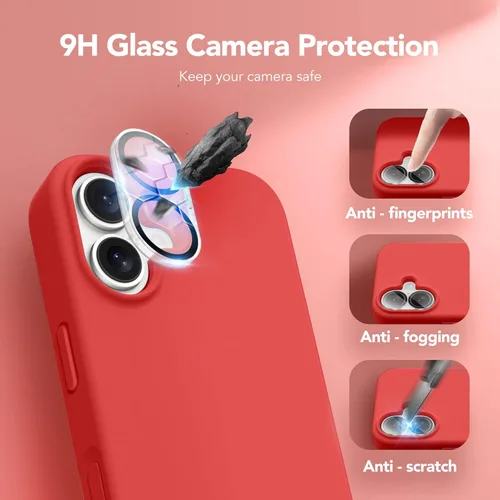 Vista 25 de GONEZ Funda magnética para iPhone 14, compatible con Magsafe, con protector de pantalla + protector de cámara, forro de microfibra antiarañazos