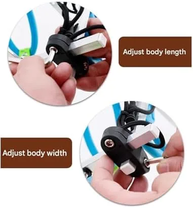 Vista 6 de Adjustable Dog Wheelchair, Suitable for Pets with Inconvenient Hind Legs, Soft Harness, Light Weight and Easy to Assemble