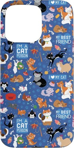 Vista 31 de Disney Carcasa para iPhone 17, diseño de gatos I Love My Cat