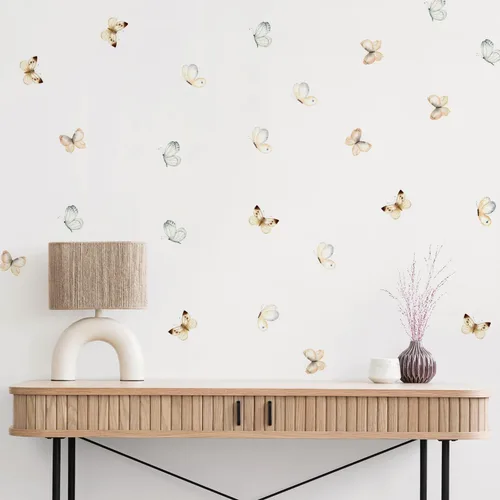 Vista 20 de QUCHENG Vinilos de Pared Boho para Dormitorio de Niñas, Calcomanías Extraíbles para Guardería, Decoración de Habitación para Niños, Murales