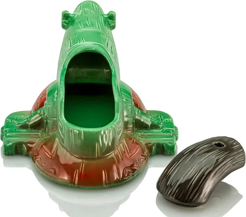 Vista 2 de Geeki Tikis Star Wars Boba Fett Firspray Starship - Juego de cuencos de boxeo de 24 onzas con mini vaso Muglet