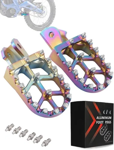 Vista 12 de JFG RACING Estriberas de aluminio CNC 7075 para Surron Light Bee X y S/E Ride Pro S SS SR/CRF150F CRF230F 03-19/CRF250F 19-24/XR150L 15-24/KDX200