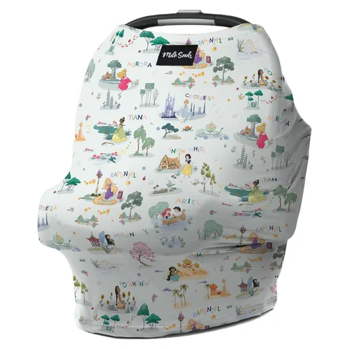 Vista 12 de Milk Snob Disney Un Deseo Hecho Realidad 5-en-1 Cubierta para Bebé, para Lactancia, Asiento de Coche, Portabebé, Cochecito, Silla Alta, Cesta