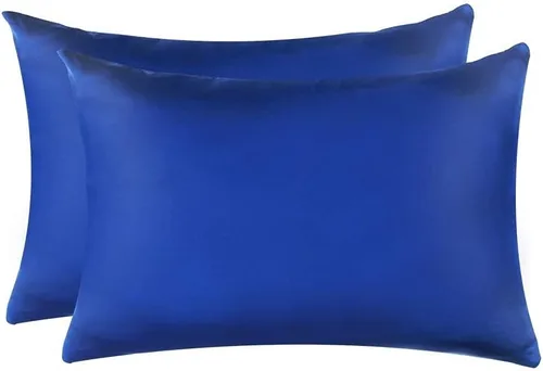 Vista 10 de Jocoku Juego de 2 fundas de almohada 100% seda de morera para cabello y piel, súper suaves y transpirables, tamaño estándar de seda natural Gris