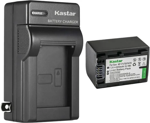 Vista 8 de Kastar AC Wall Battery Charger Replacement for Sony PXW-X70, DCR-PJ5, DCR-SR10, DCR-SR15, DCR-SR20, DCR-SR21, DCR-SR58, DCR-SR68, DCR-SR73