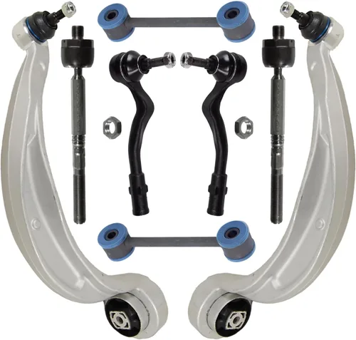 Vista 189 de Detroit Axle - Kit de 8 piezas para Chevy GMC Silverado Sierra Suburban 1500 Yukon Cadillac Escalade 2 brazos de control superior, 2 barras