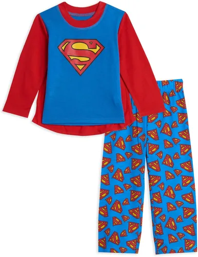 Vista 6 de DC Comics Camisa de pijama y pantalones de pijama de Superman de la Liga de la Justicia SUPERMAN