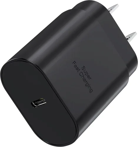 Galaxy S25 S24 - Bloque de carga USB C de 25 W PD, cargador súper rápido, adaptador de enchufe de pared tipo C, carga rápida para Samsung Galaxy