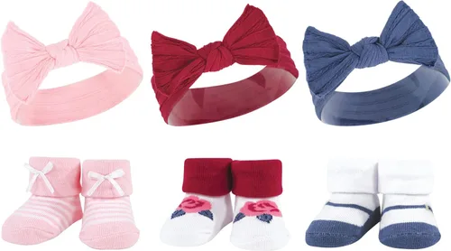Vista 46 de Hudson Baby Conjunto de regalo de diadema y calcetines para niña
