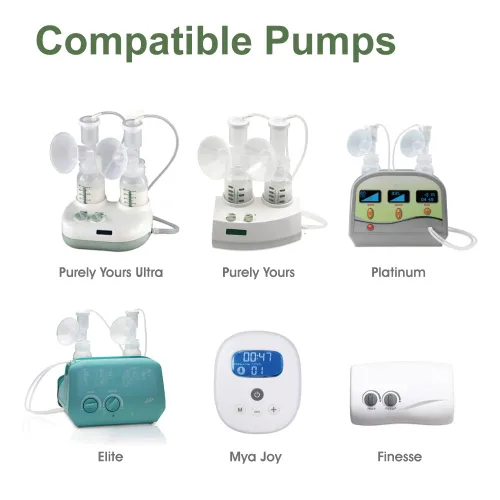 Vista 2 de Maymom Kit de brida pequeña de una pieza sin inserción, compatible con Ameda Purely Yours, extractor de leche Ultra