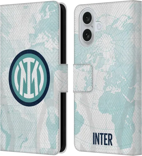 Vista 88 de Head Case Designs Officially Licensed Inter Milan Away 2025/26 Crest Kit Leather Wallet Case Compatible with Apple iPhone 7 Plus/iPhone 8 Plus