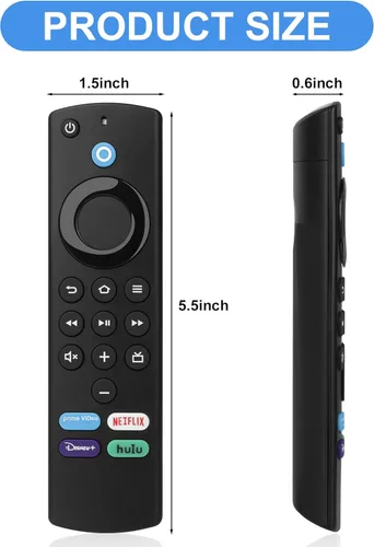Vista 6 de Control remoto de voz de repuesto 3 generación AMZ Stick Remote L5B83G compatible con Fire AMZ Smart TV Stick 23 generación, Smart TV Cube 1