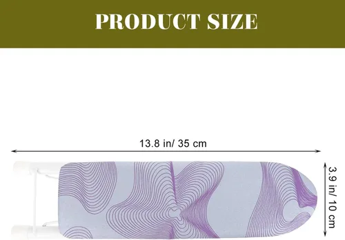Vista 3 de SAFIGLE Tabla de planchar pequeña de mesa con cubierta resistente al calor, alfombrilla de planchar portátil para mangas y ropa, compacta y ligera