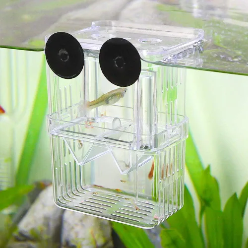 Vista 7 de Senzeal Caja de Cría de Peces de Acuario Caja de Aislamiento de Cría de Peces de Plástico Caja de Incubadora de Eclosión para Peces Bebés