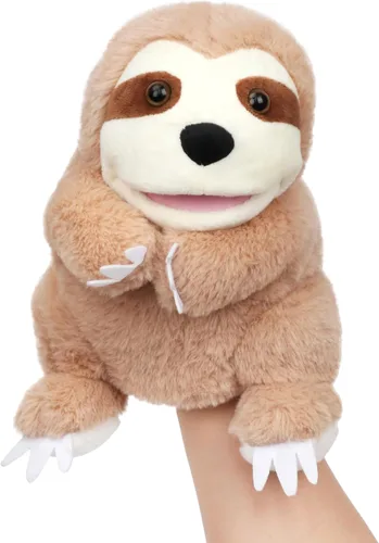 Vista 20 de Easfan Marioneta de Mano de Cachorro Juguete de Peluche Suave de Animal con Boca Móvil Narración Interactiva Juguetes Lindos de Perro Creatividad e