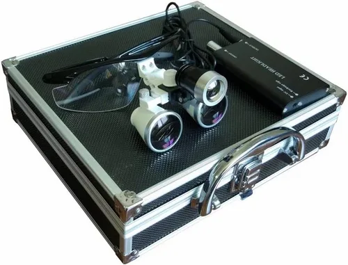 Lupa binocular ultraligera para faros LED, ángulo ajustable