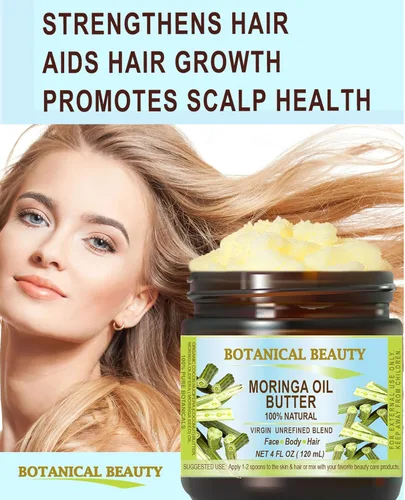Vista 4 de MANTECA DE MORINGA – ACEITE 100% Natural/VIRGEN SIN REFINAR CRUDO 2 Fl.oz.- 2.0 fl oz. Para el cuidado de la piel, el cabello y las uñas.