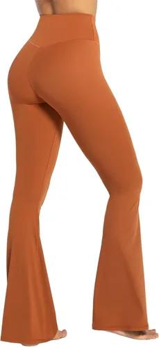 Vista 15 de Sunzel - Leggings acampanados para mujer, con control de abdomen, cintura cruzada y pierna ancha